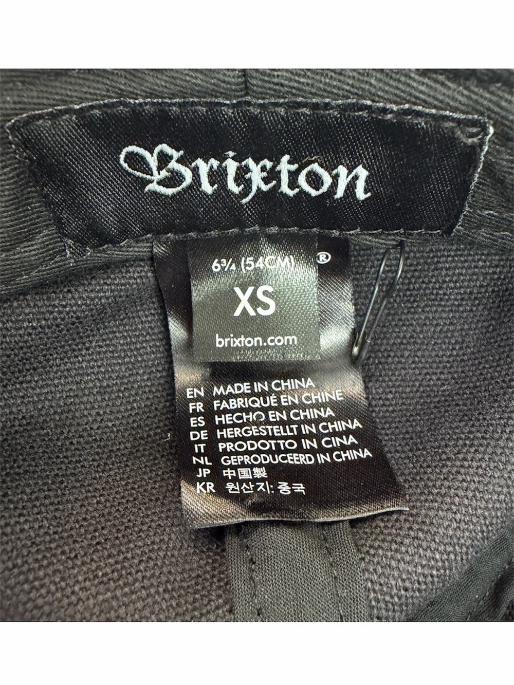 Brixton Montreal Black Cotton Canvas Fisherman Newsboy Cap Hat Men's Size XS - Picture 7 of 9